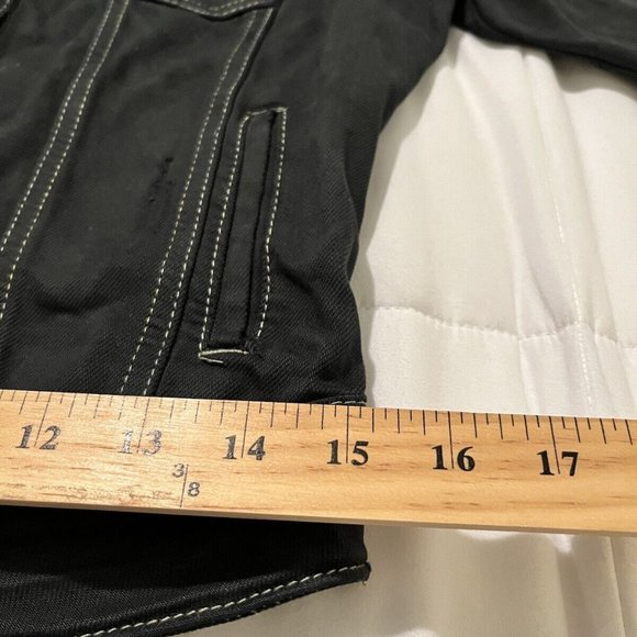 COMFORT DENIM  BLACK  JACKET YOUTH XL OR  LADIES  XS SMALL  FROM PAKISTAN - Picture 8 of 9